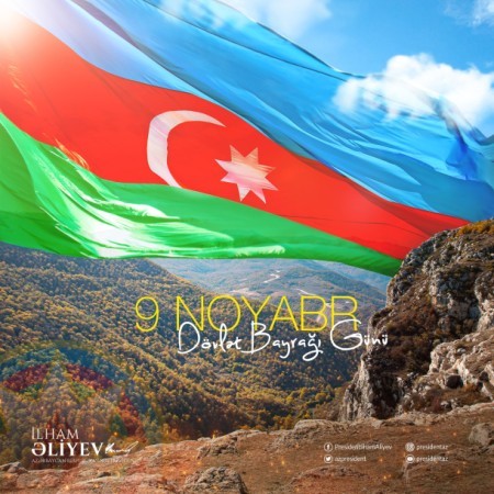 PrezidentdənBayraq Günü paylaşımı