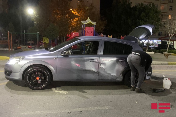 Abşeronda bloqer qadın sərxoş halda avtomobili qaçırıb qəza törətdi- FOTO (VİDEO)