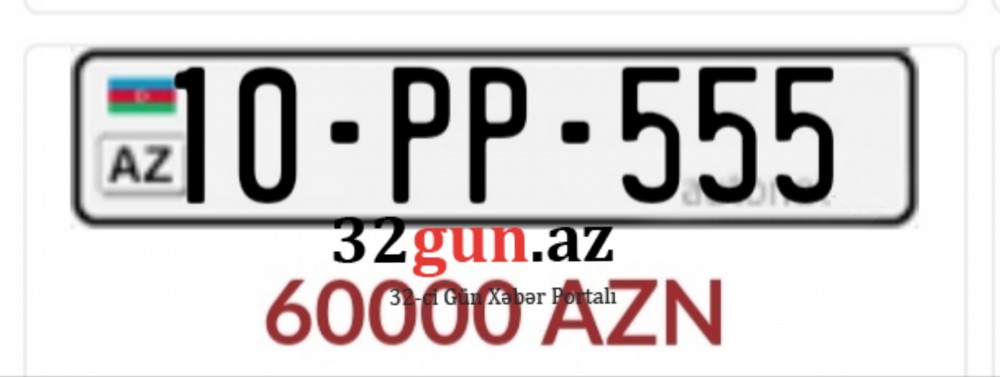 Azərbaycanda ev qiymətinə satılan maşın nömrəsi -111 min (FOTOLAR)