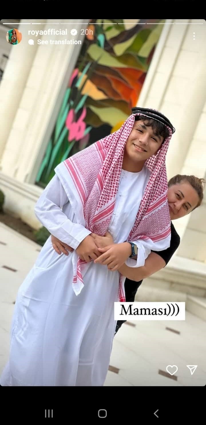 Röya Ayxanın oğlu Hüseynlə yeniFOTOLARI