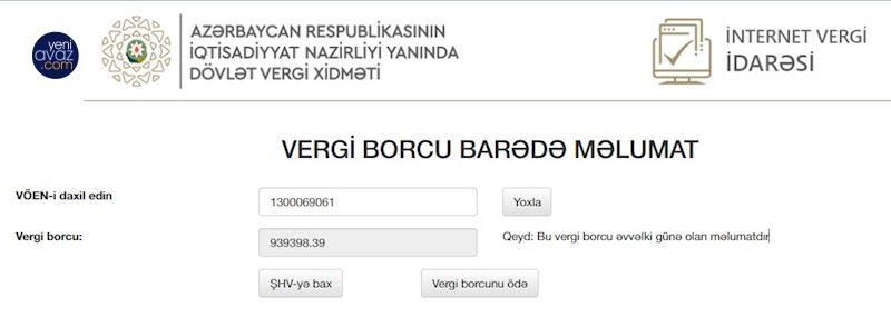 Nazirlik 1 milyona yaxın vergi borcu olan şirkəti qalibelan etdi - FOTO