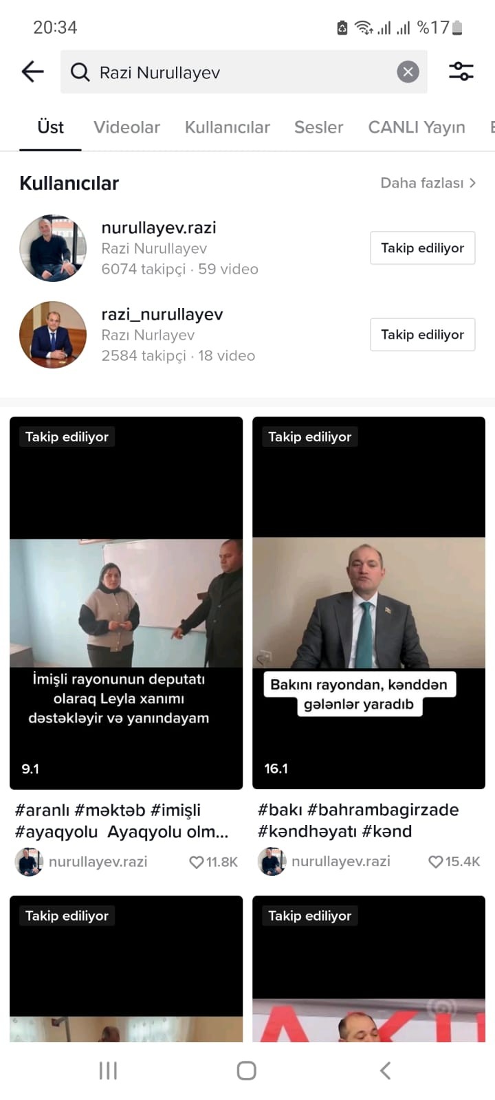 "TikTok"u olan millət vəkillərimiz- SİYAHI