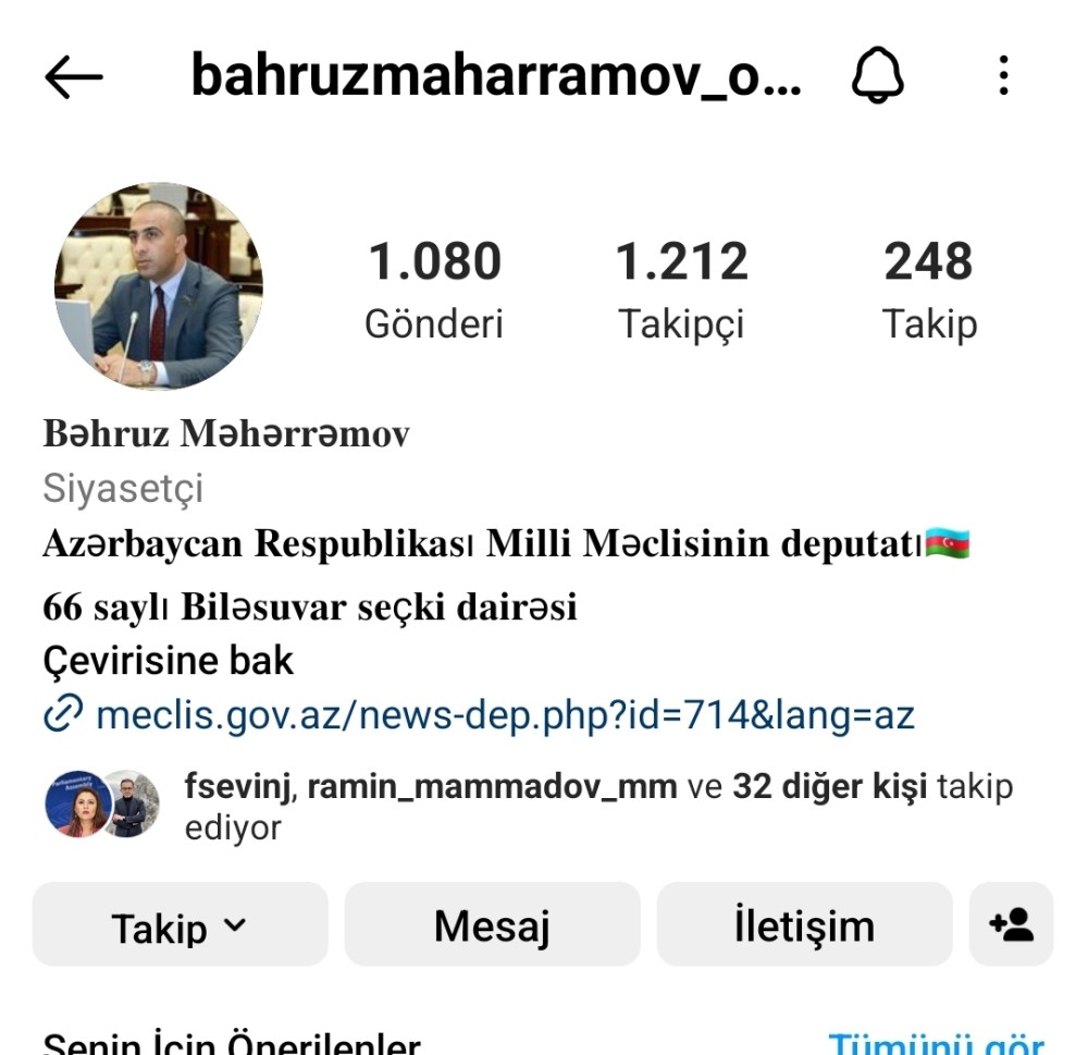 "İnstagram"da ən çox izləyicisi olan azərbaycanlı millət vəkilləri- FOTOLAR