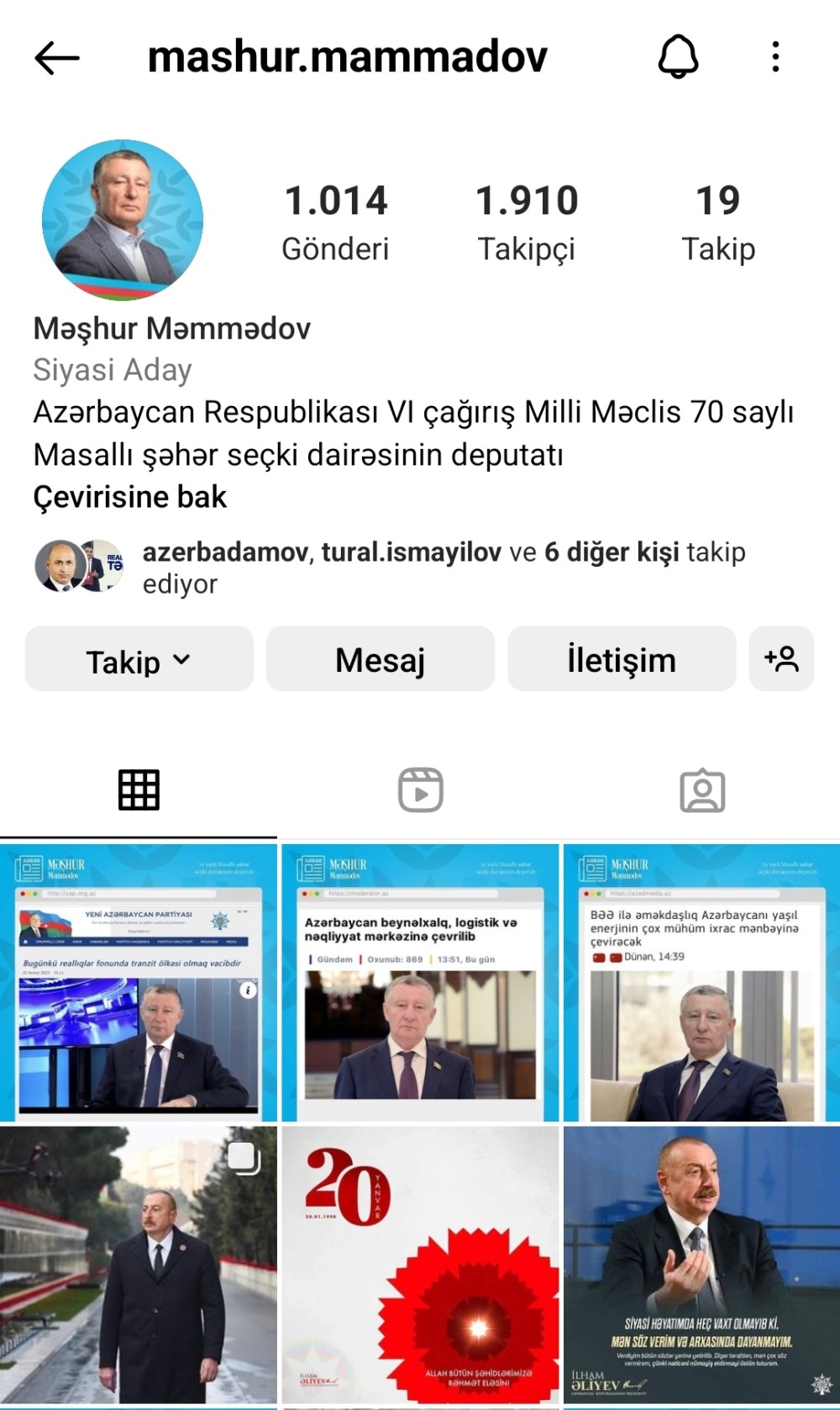 "İnstagram"da ən çox izləyicisi olan azərbaycanlı millət vəkilləri- FOTOLAR