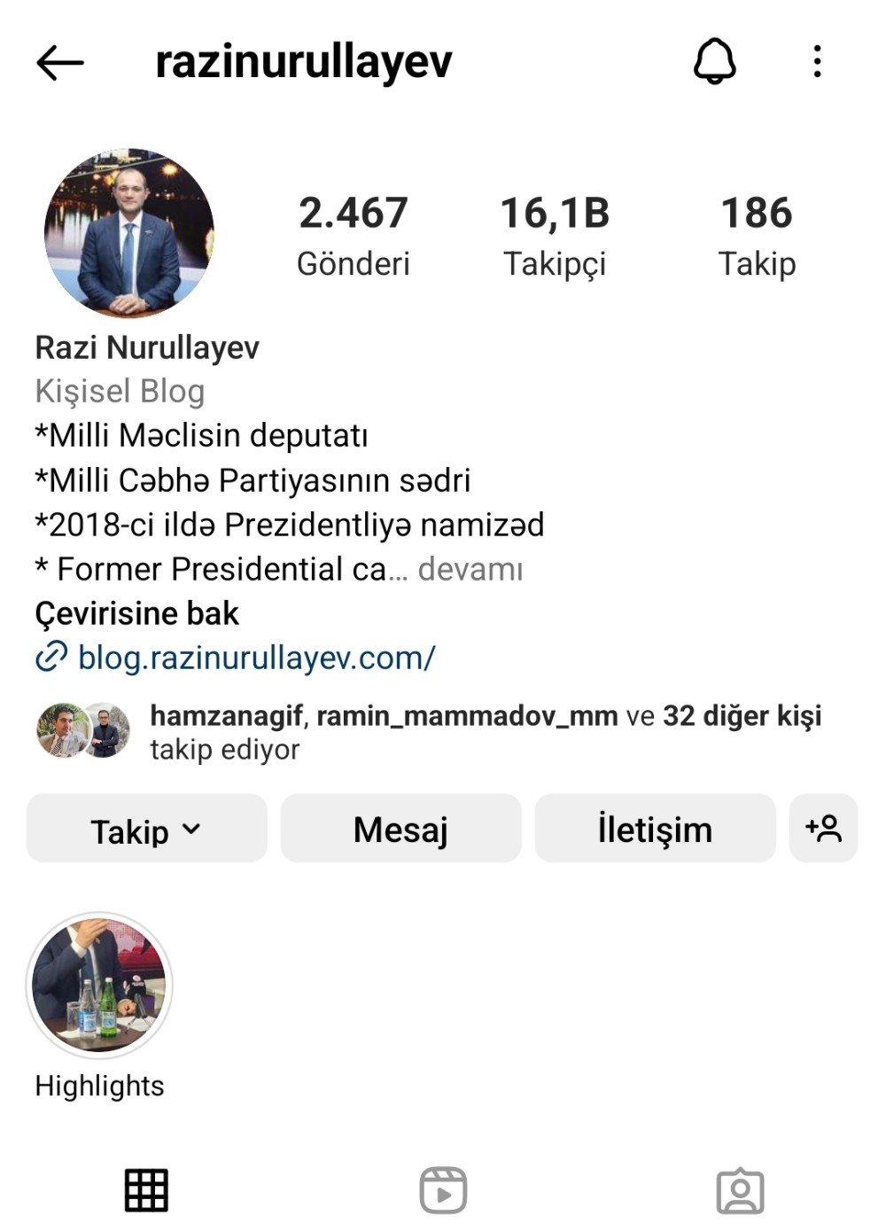 "İnstagram"da ən çox izləyicisi olan azərbaycanlı millət vəkilləri- FOTOLAR