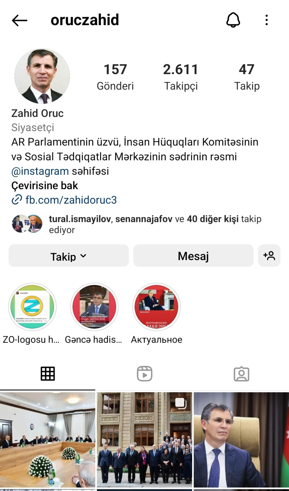 "İnstagram"da ən çox izləyicisi olan azərbaycanlı millət vəkilləri- FOTOLAR