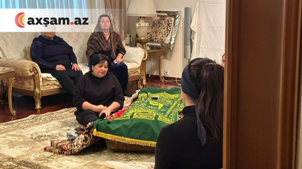 Yaxınları Zeynəb Dostəliyeva ilə vidalaşır- FOTOLAR