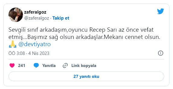 "Çocuklar Duymasın"ın məşhur aktyorudünyasını dəyişdi - FOTO