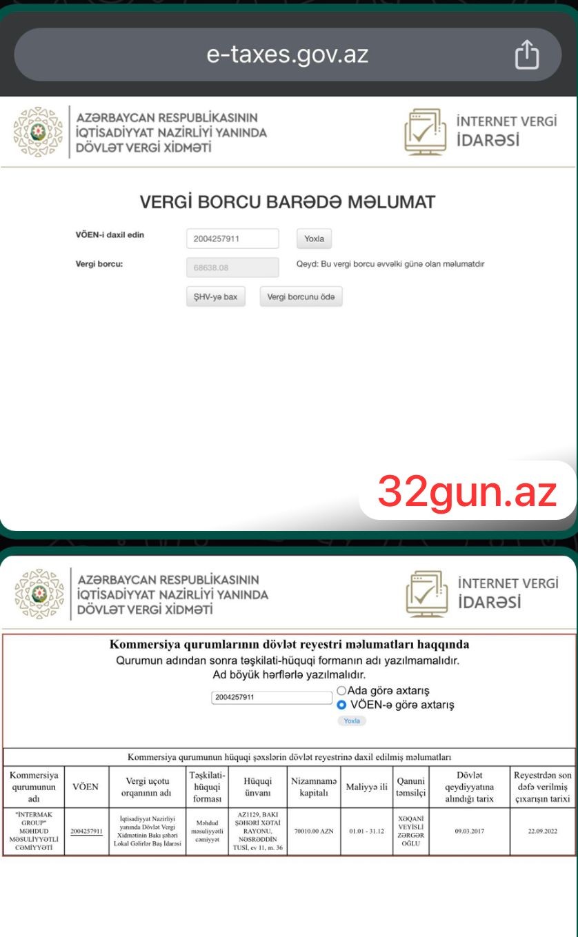 Mingəçevir şəhər İcra Hakimiyyətinin tabeliyindəki müəssisəvergi borcu olan şirkətlə müqavilə bağladı