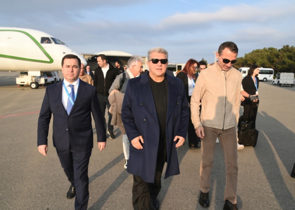 "Barselona”nın prezidenti Azərbaycana gəldi -FOTO