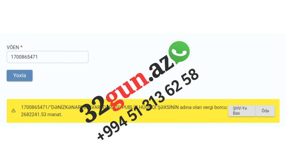 “Dənizkənarı Bulvar İdarəsi”ninvergi borcu 2 milyon manatı ötdü