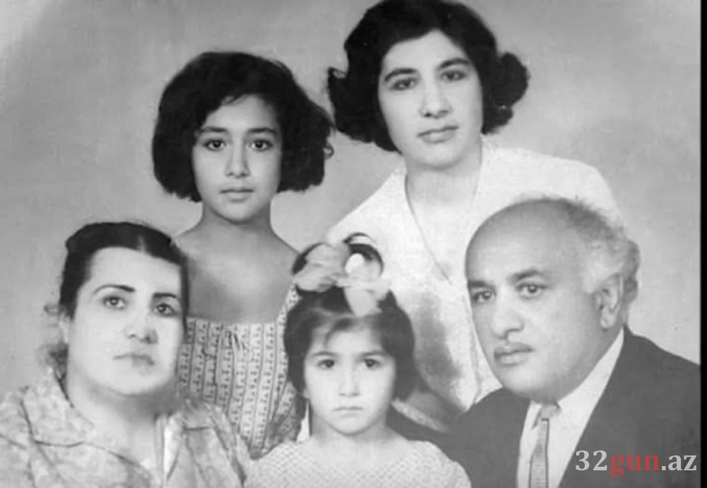 Məmmədrza Şeyxzamanov ailəsi ilə- NADİR FOTOSU