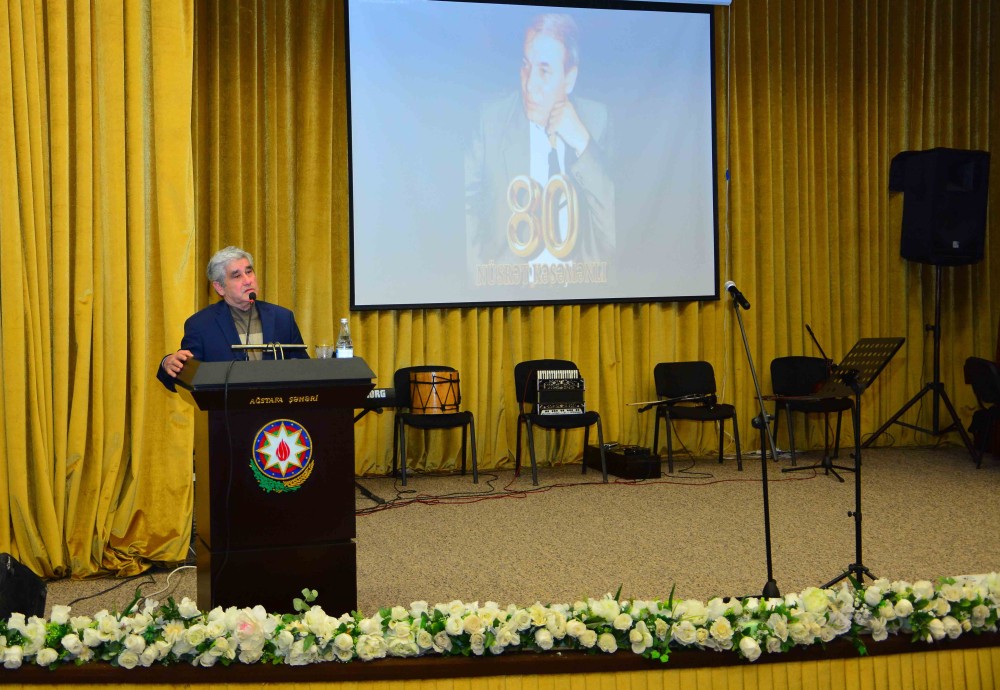 Nüsrət Kəsəmənlinin 80 illik yubileyi doğma Ağstafa rayonunda qeyd olunub 