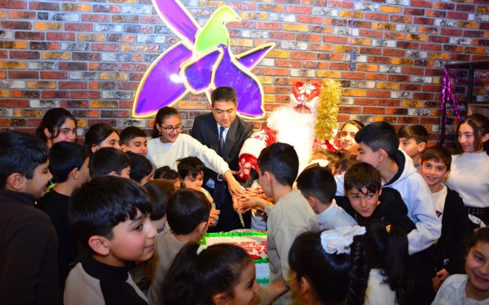 Ağstafada şəhid və qazi övladları üçün Yeni il şənlikləri təşkil olunub -FOTOLAR