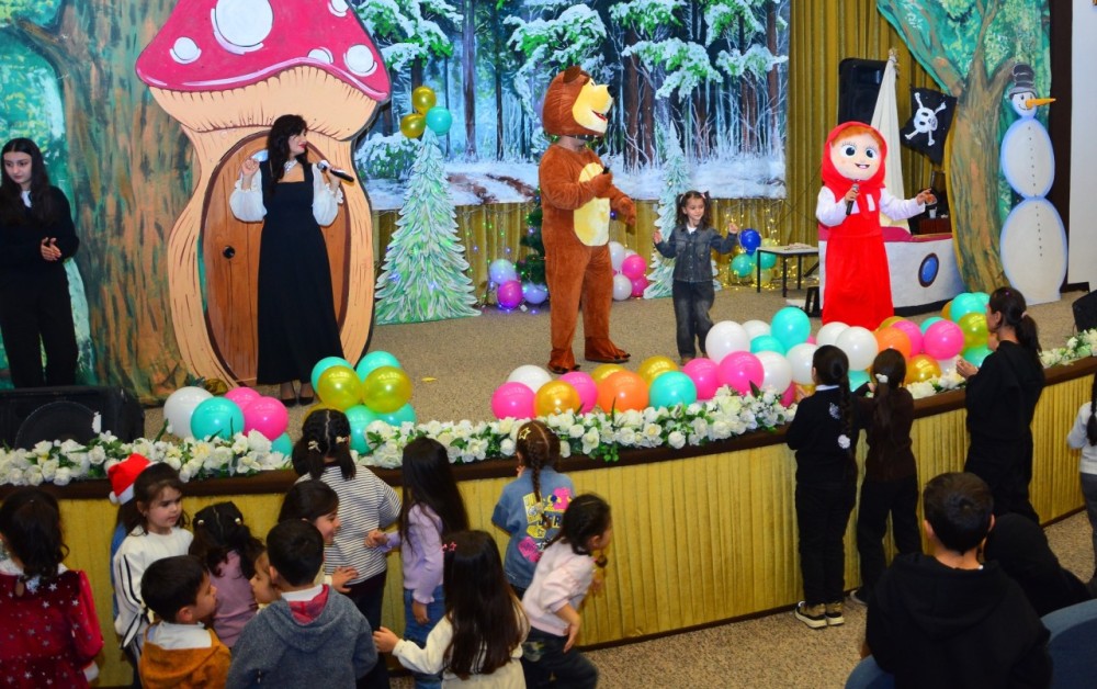 Ağstafada şəhid və qazi övladları üçün Yeni il şənlikləri təşkil olunub -FOTOLAR