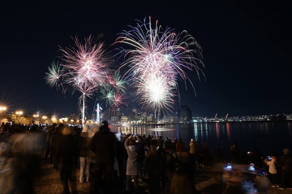 Bakıda atəşfəşanlıq oldu