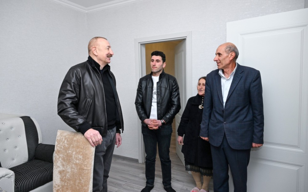 Prezident Çıldıran kəndindəki işlərlə tanış oldu -FOTO