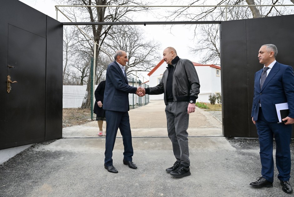 Prezident Çıldıran kəndindəki işlərlə tanış oldu -FOTO